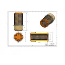 Filtre à air primaire SA16695