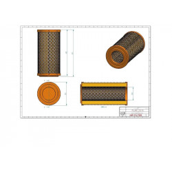 Filtre à air sécurité SA16808