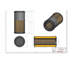 Filtre à air primaire SA16866