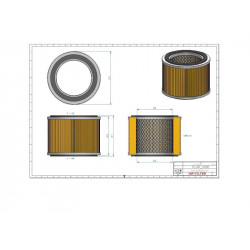 Filtre à air sécurité SA17242