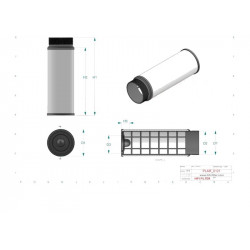 Filtre à air sécurité SA17309