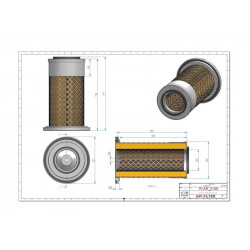 Filtre à air primaire SA17677