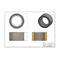 Filtre à air primaire SA18123