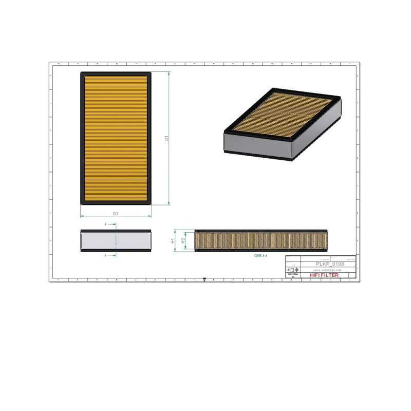 Filtre habitacle SC50165