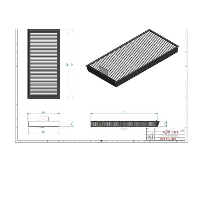 Filtre habitacle SC50315