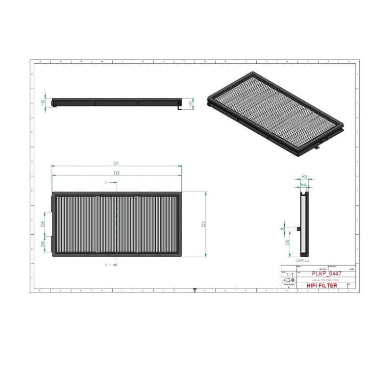 Filtre habitacle SC5037