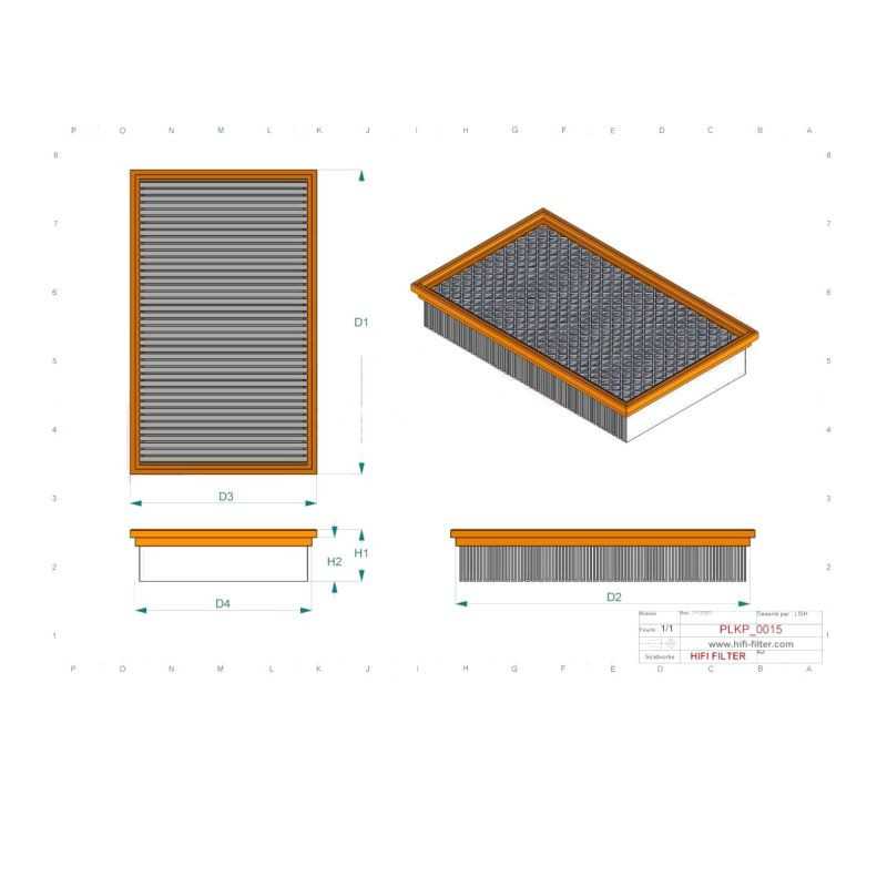 Filtre habitacle SC80010