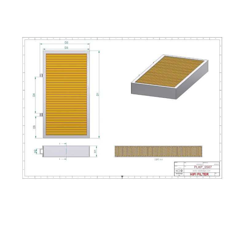 Filtre habitacle SC80011