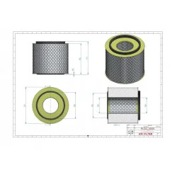 Filtre d'aération SG5008