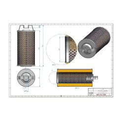 Filtre hydraulique SH52097