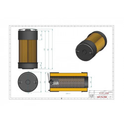 Filtre hydraulique SH52162