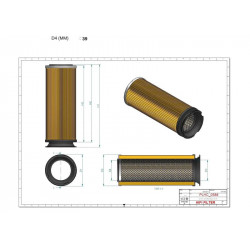 Filtre hydraulique SH52296