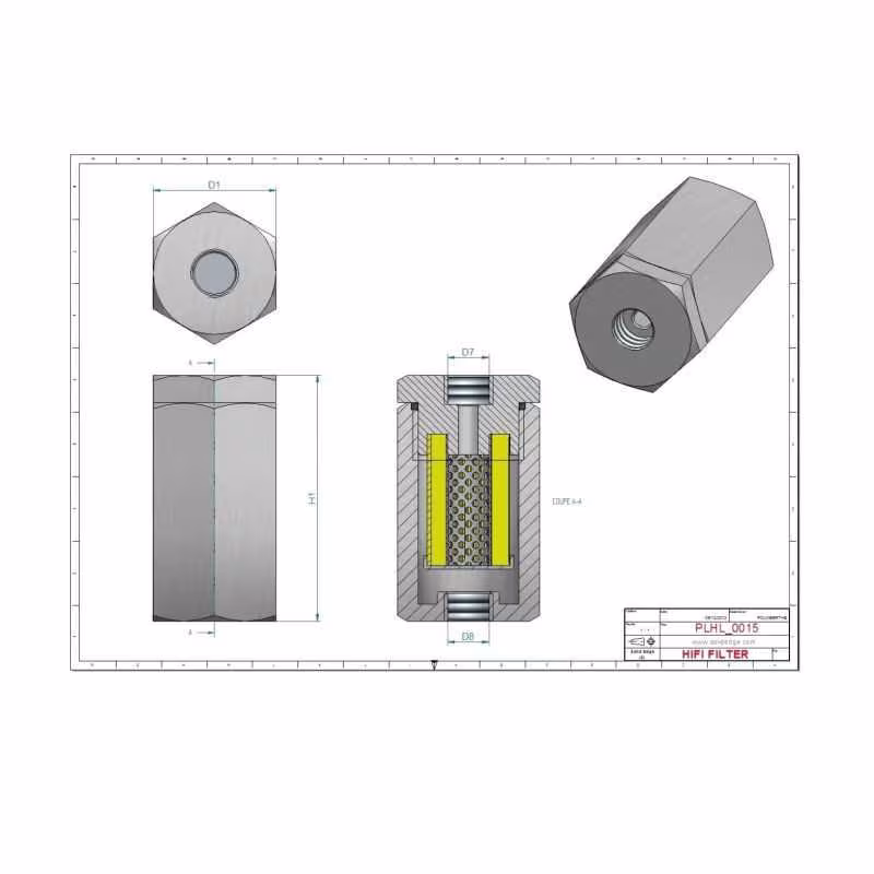 Filtre hydraulique de pilotage SH52319