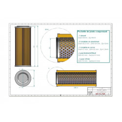 Filtre hydraulique de transmission SH52710