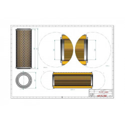 Filtre hydraulique SH53460
