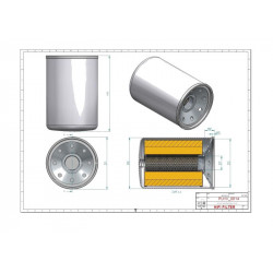 Filtre hydraulique SH56185