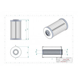 Filtre hydraulique SH60197