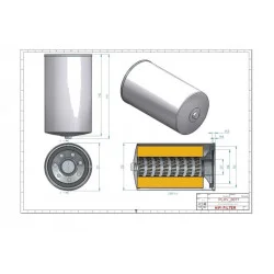 Filtre hydraulique SH60492
