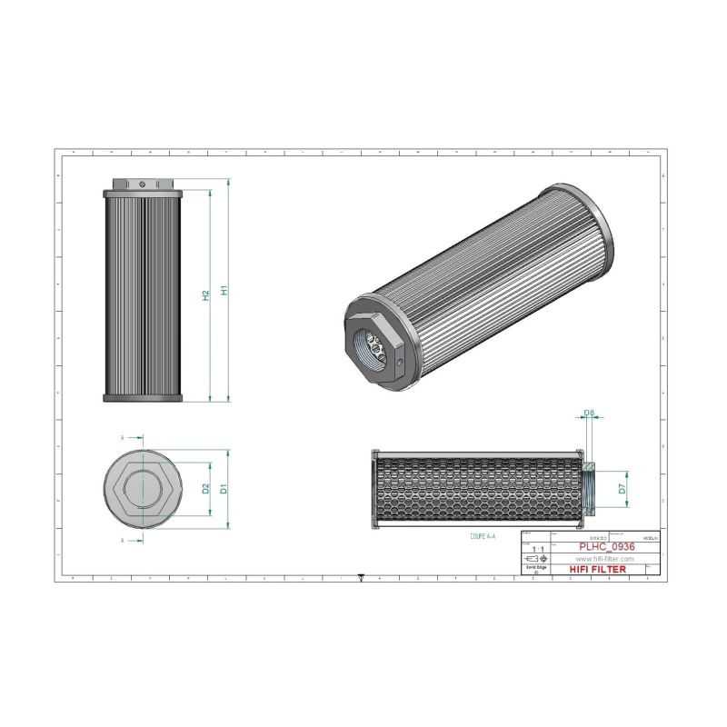 Filtre hydraulique de transmission SH60877