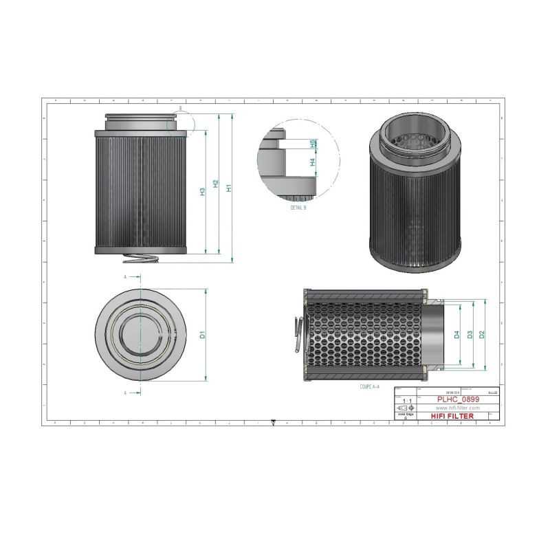 Filtre hydraulique de transmission SH62462