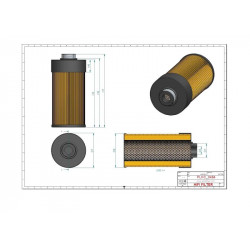 Filtre hydraulique SH630034