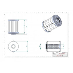 Filtre hydraulique de pilotage SH63445