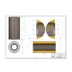 Filtre hydraulique de transmission SH66011
