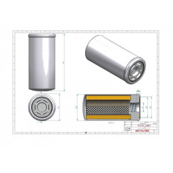 Filtre hydraulique de transmission SH66107