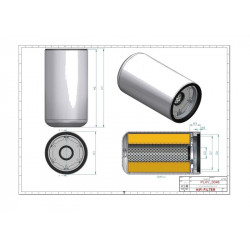 Filtre hydraulique SH66199