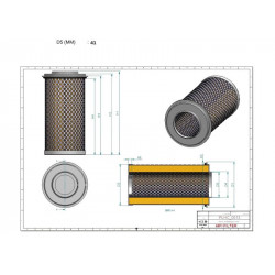 Filtre hydraulique SH68102