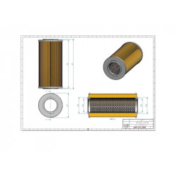 Filtre hydraulique SH74408 SP