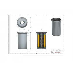 Filtre hydraulique SH76132 RETOUR