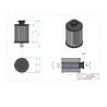 Filtre hydraulique de transmission SH87836 V