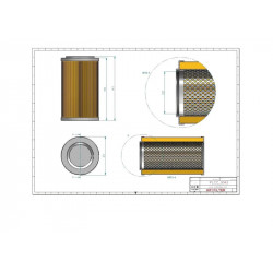 Filtre à gasoil SN25023