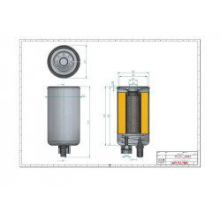 Filtre à gasoil SN40578