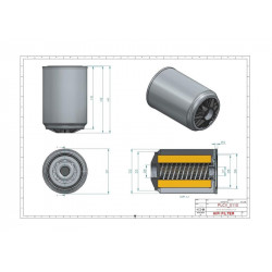Filtre à gasoil SN40723
