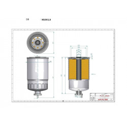 Filtre à gasoil SN70106