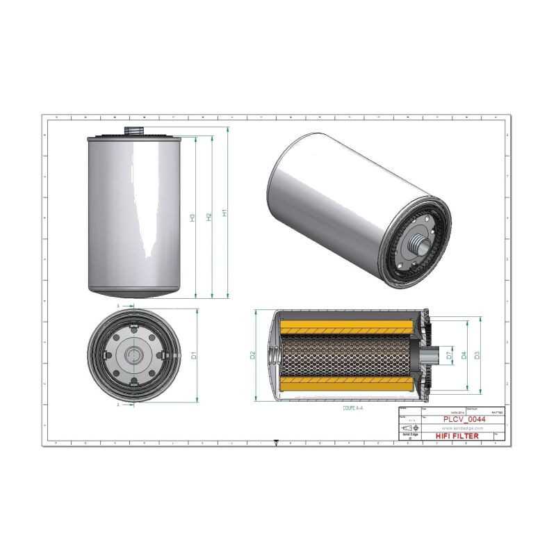Filtre à gasoil SN70109