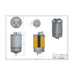 Filtre à gasoil SN70146