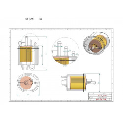 Filtre à gasoil SN70326
