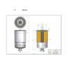 Filtre à gasoil SN80020