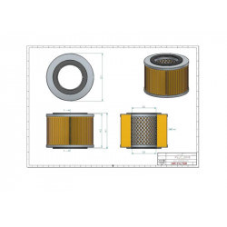 Filtre hydraulique de transmission SO1687