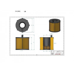 Filtre à huile SO7243