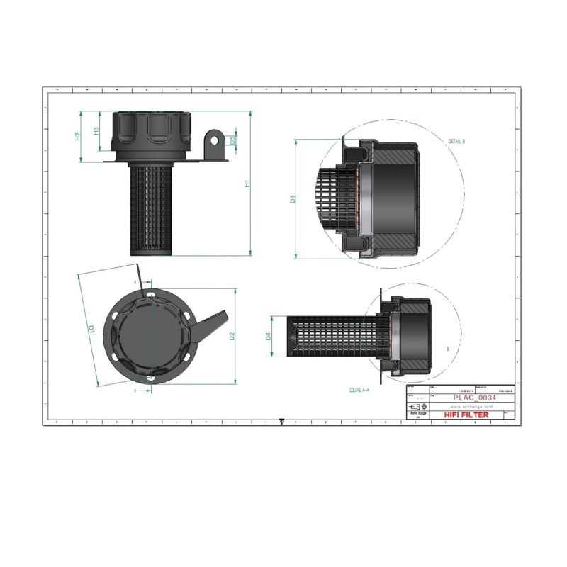 Filtre d'aération TCO711