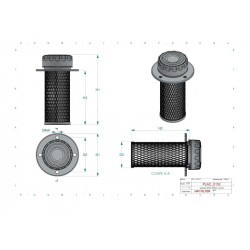 Filtre d'aération TCO804