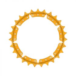 Groupe de secteurs de barbotin CATERPILLAR 977K (SN : 11K 1-3918 / 46H / 48J 1-1280 / 70J 1-1302 / 76H)