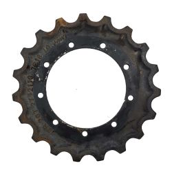 Barbotin KOMATSU PC45-1 en montage caoutchouc (SN : 1 1001-3505)