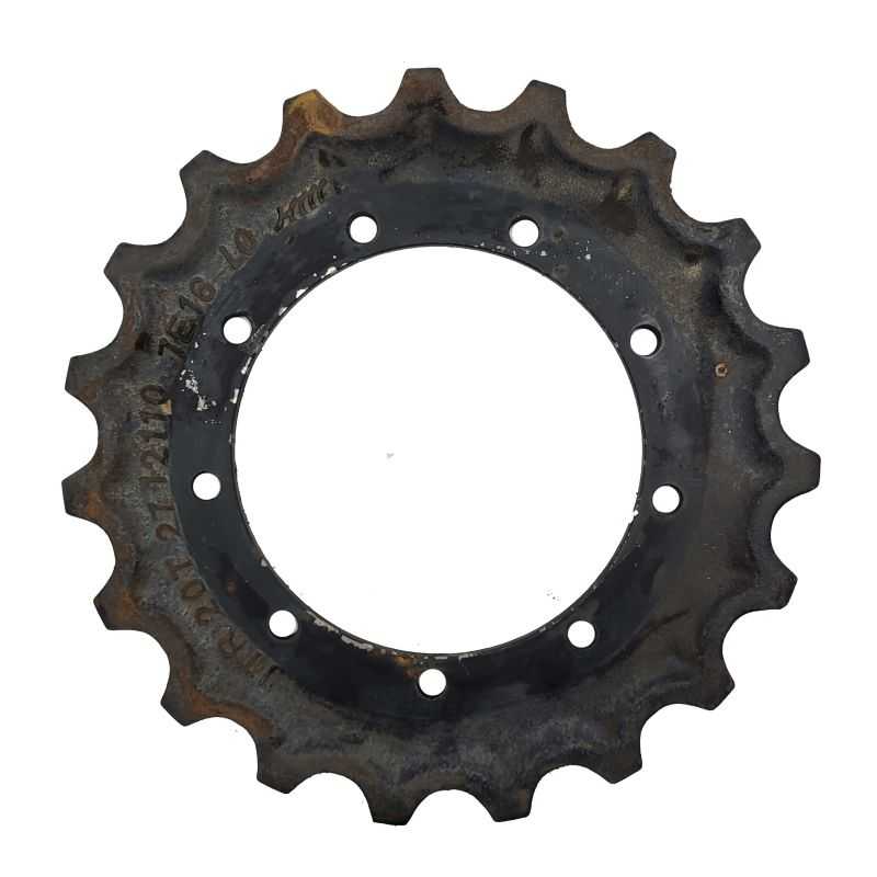 Barbotin KOMATSU PC45-1 en montage caoutchouc (SN : 1 1001-3505)