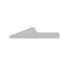 Lame demi-flèche, acier 520HB, profil 254 x 29 mm - 3 mètres