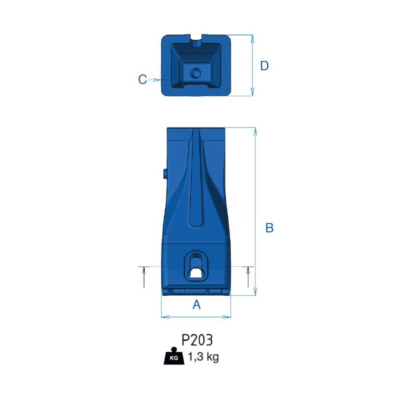 Dent ARDEN P203 (nouvelle P201)